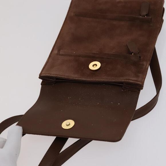 GUCCI Horsebit Backpack Suede Brown Gold - Picture 9 of 16